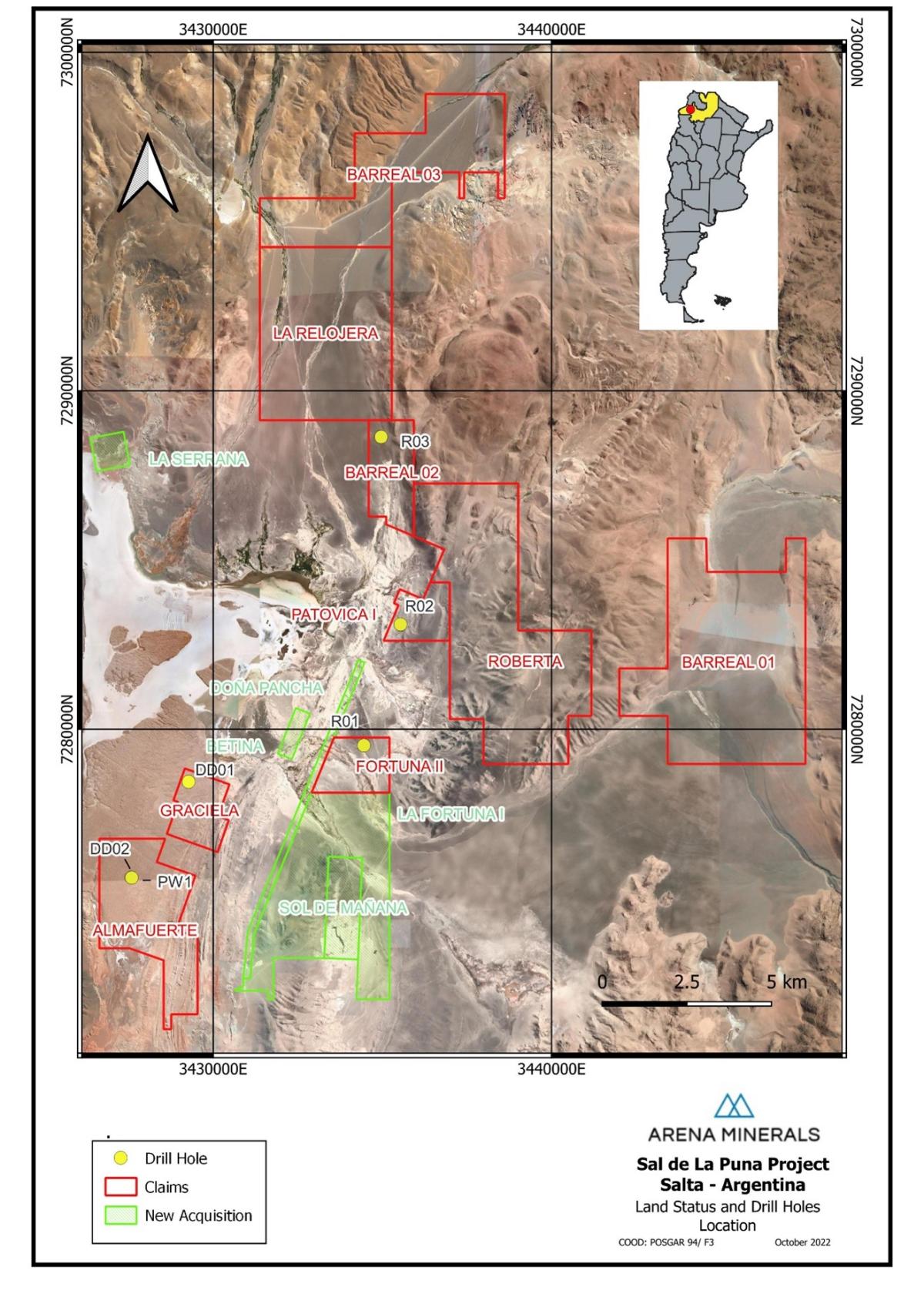 Arena Minerals to Acquire 2,000 Hectares Adjacent to R-01 Discovery in Pastos Grandes – Yahoo Finance